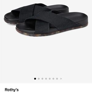 Rothy's The Weekend Slide NWT Black